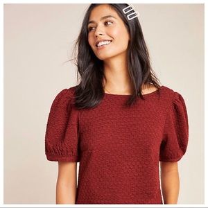 ANTHROPOLOGIE | Porridge Parker Puff-Sleeved Top